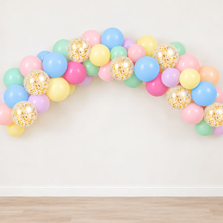 Pastel Confetti Balloon Arch DIY Kit - 2.5m