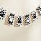 Black and White Paw Paper Bunting Decoration - 2.4m