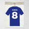 Personalised France Sports Shirt Poster - A3
