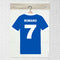 Personalised Italy Sports Shirt Poster - A3