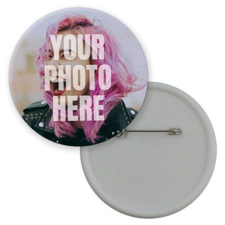 Personalised Full Photo Badge - 58mm - Each