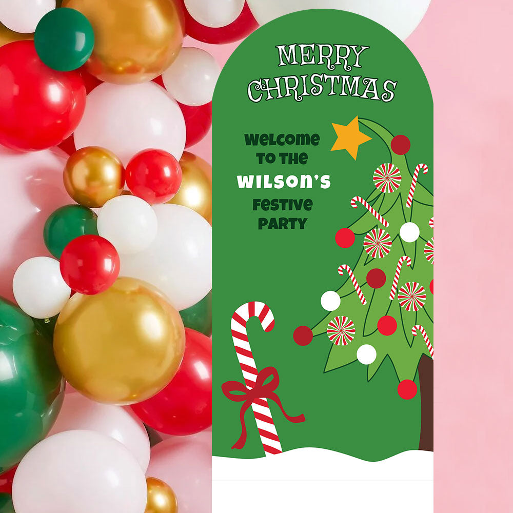 Personalised Mean Green Christmas Sailboard Stand-Up - 185cm