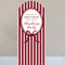 Personalised Red and Pink Stripe and Bow Sailboard Stand-Up - 185cm