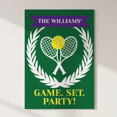 Personalised Wimbledon Tennis Poster - A3