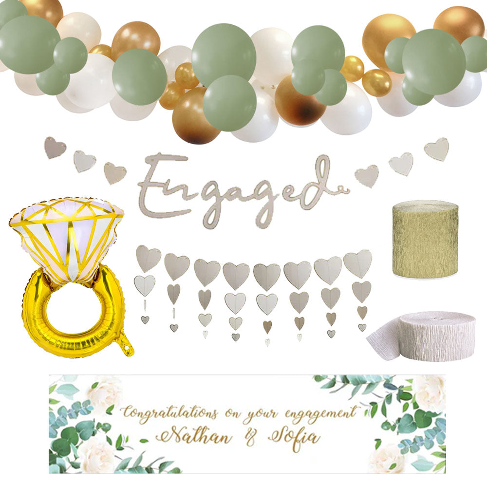 Personalised Engagement Party Decoration Pack