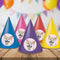 Full Photo Personalised Party Cone Hats - Pack of 8