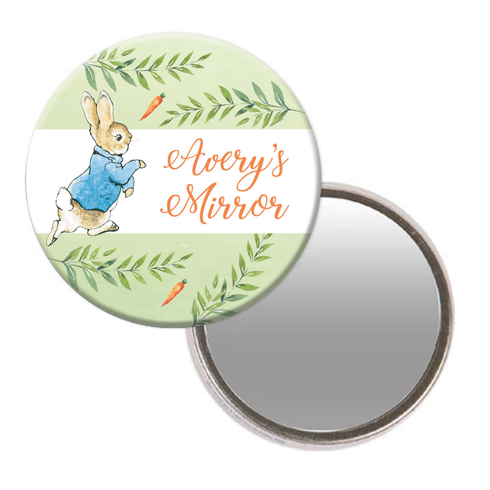 Peter Rabbit Personalised Pocket Mirror - 58mm - Each – Party Packs