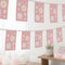 Pink Daisy Paper Flag Bunting Decoration - 2.4m
