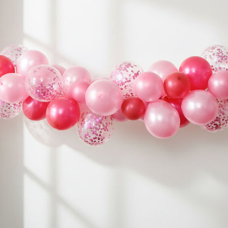 Pink Mix Balloon Arch DIY Kit - 30 Balloons - 2.5m