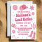 Personalised Pink Cowgirl Invitations - Pack of 16