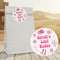 Pink Cowgirl Party Bags with Personalised Round Stickers - Pack of 12