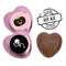 Pink Halloween Heart Chocolates Kit - Pink - Pack of 24