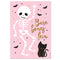Pink Halloween Skeleton Poster - A3