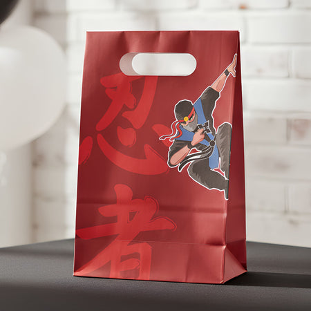 Ninja Paper Party Bags - Pack of 10