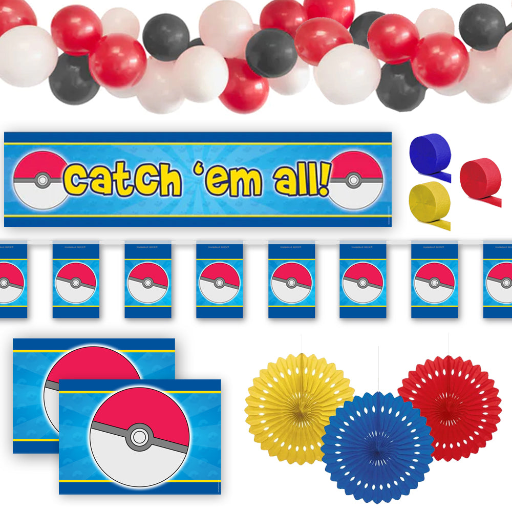 Pokemon Pokémon Catch 'Em All Decoration Party Pack