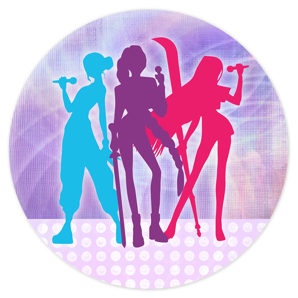 Pop Hunters Girl Group Silhouette Badge - 58mm - Each