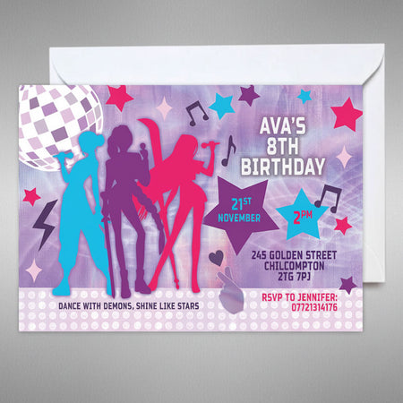 Pop Hunters Personalised Party Invitation - Pack Of 16