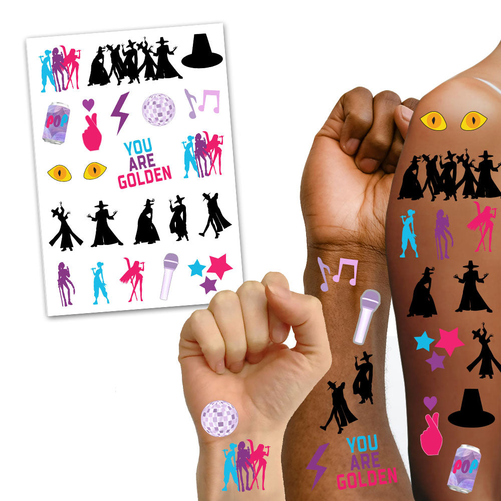 Pop Hunters Icons Tattoos - Sheet of 21 Designs - A5 Sheet