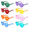Pride 2025 Rainbow Heart Shape Glasses - Assorted Colours - Pack of 8