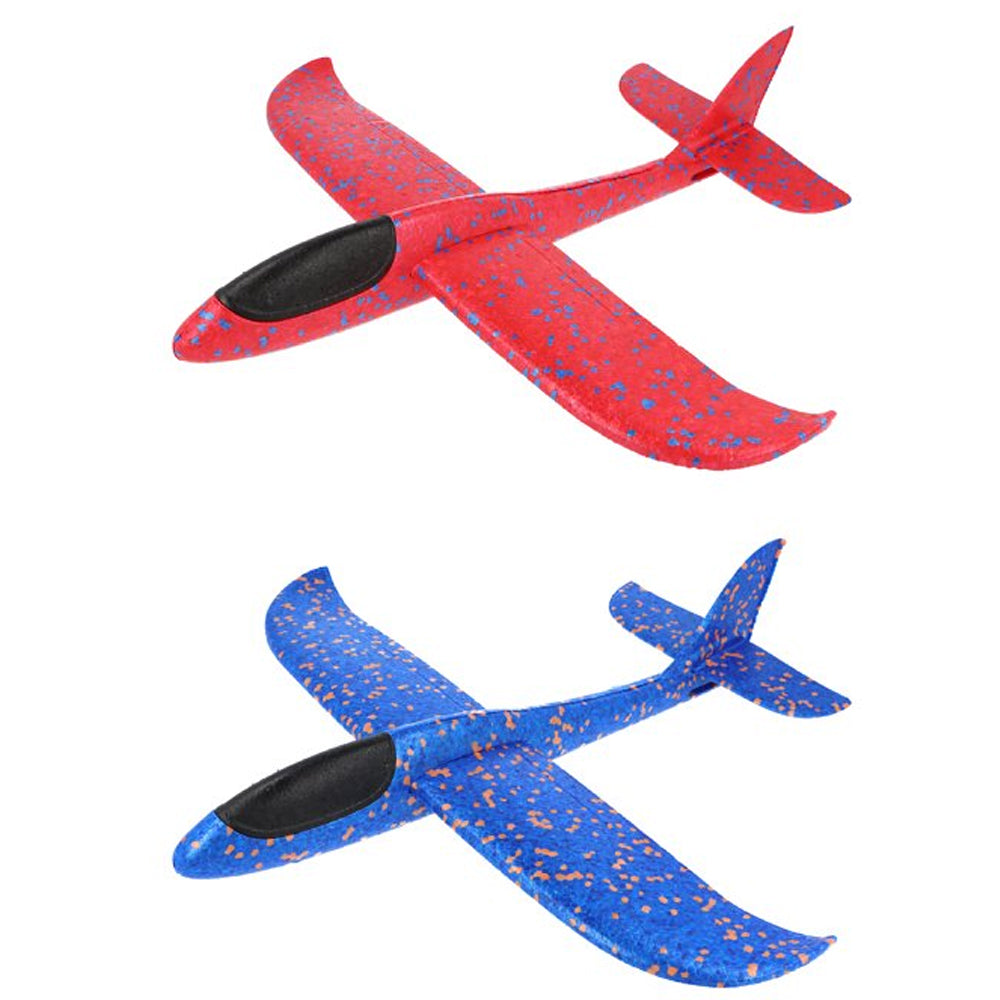 Large Flying Foam Glider Aeroplanes - 48cm - Each