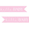 Baby Girl Pre Printed Ribbon Light Pink - 25mm - Per Metre