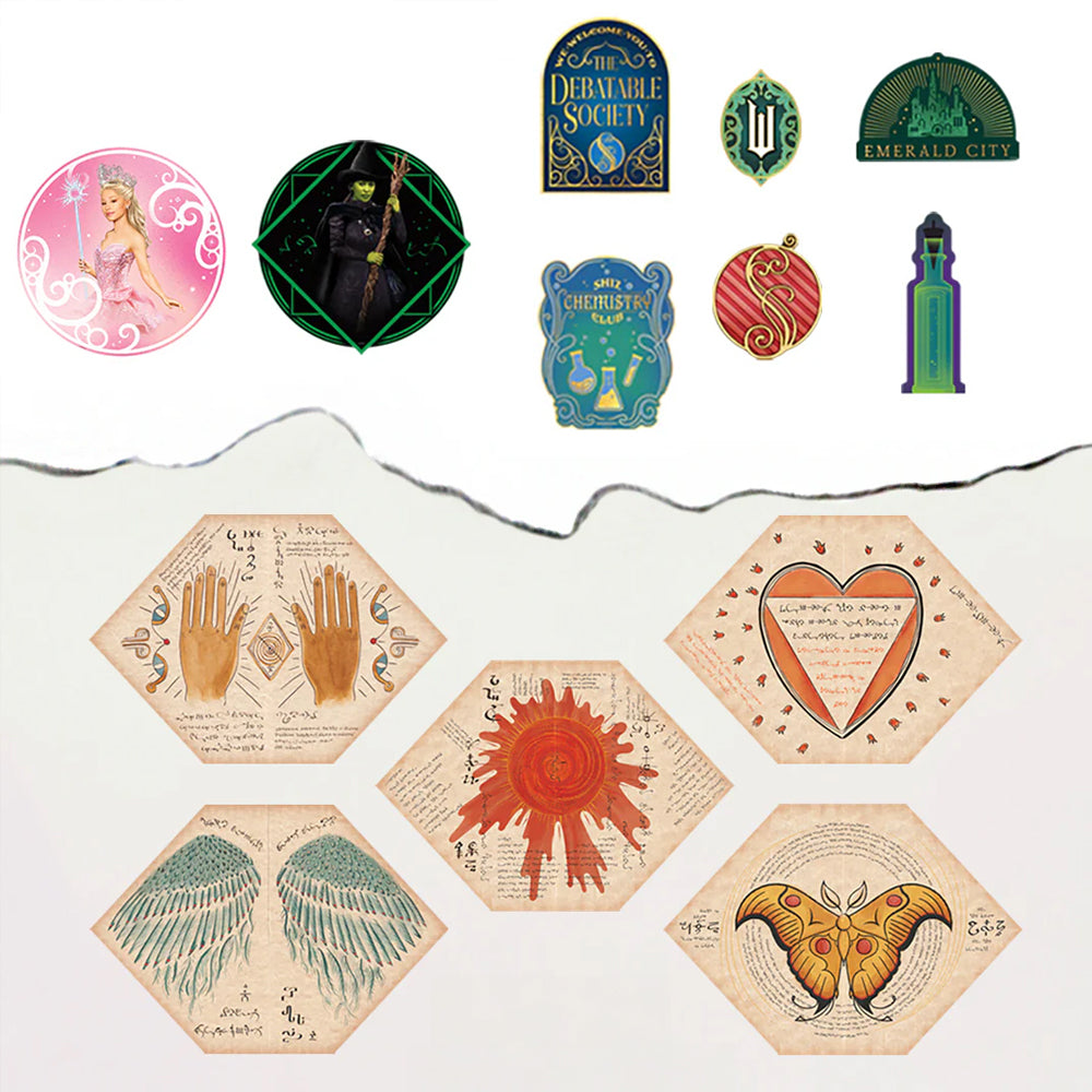 Wicked Movie Card Cutout Decorations - Pack of 13