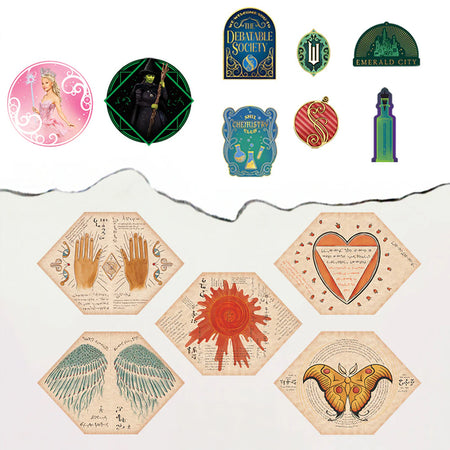 Wicked Movie Card Cutout Decorations - Pack of 13