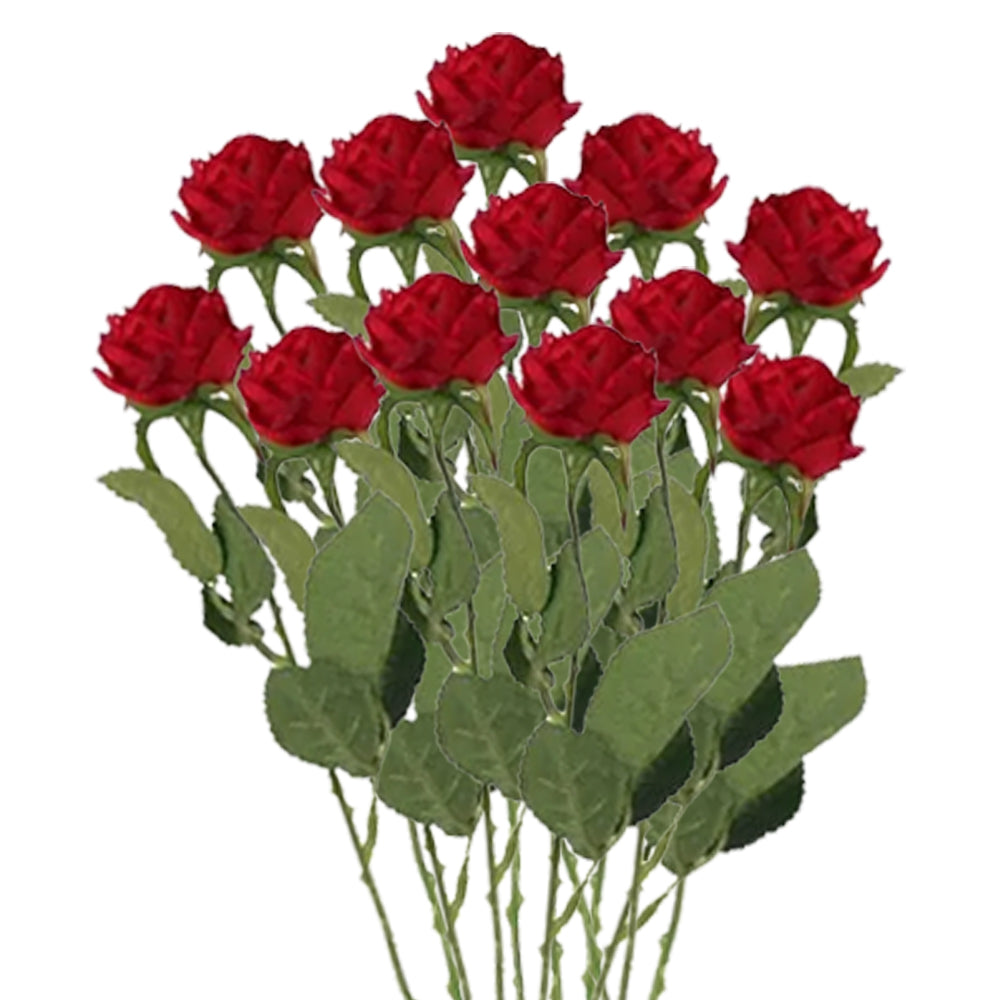 A Dozen Red Roses -  Artificial - 40cm