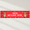 Rudolph Christmas Personalised Banner - 1.2m