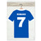 Personalised Italy Sports Shirt Poster - A3