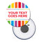 Personalised Magnet - Rainbow Celebration - 58mm