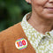 Rainbow 100th Birthday Badge 58mm - Each