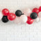 Red, Black and White Balloon Arch DIY Kit - 2.5m