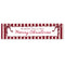 Red and Pink Stripe Merry Christmas Banner - 120cm x 30cm