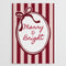 Red and Pink Merry and Bright Christmas Poster - A3