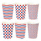 Red, White & Blue Pattern Paper Cups - Pack of 36