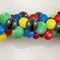 Red, Yellow, Green, Blue & Black Balloon Arch DIY Kit - 2.5m
