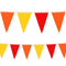 Red, Orange & Yellow Fabric Bunting - 8m