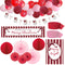 Red and Pink Stripe Christmas Party Decoration Pack