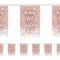 Rose Gold Glitter Personalised Bunting – 3m
