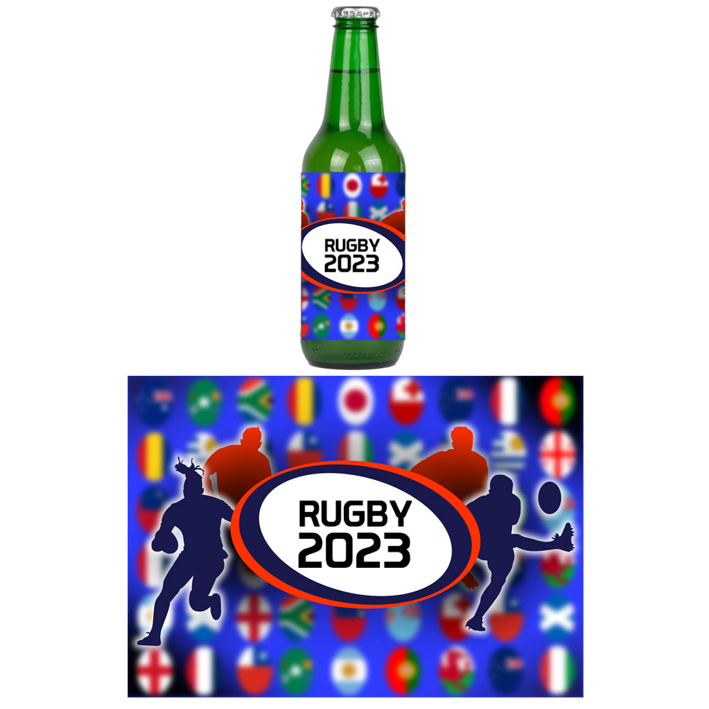 Rugby World Cup 2023 Bottle Labels - Sheet of 4