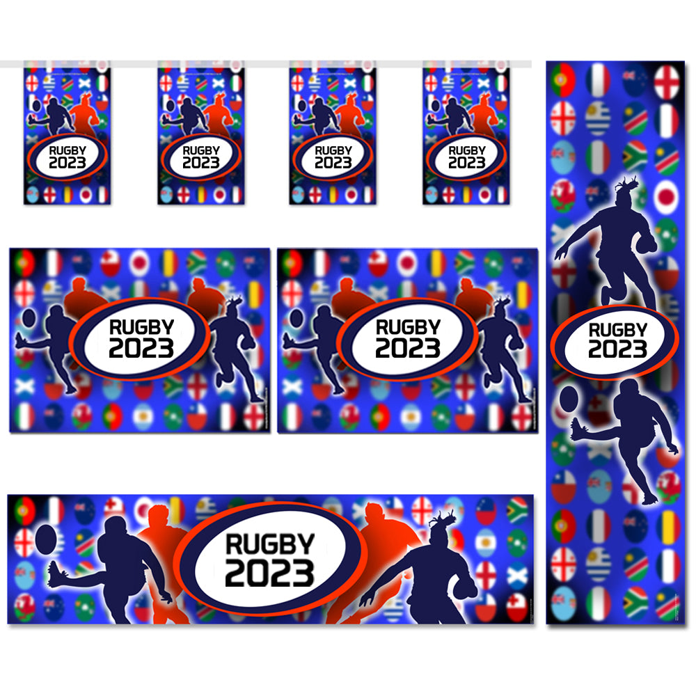 Rugby World Cup 2023 Paper Decoration Pack