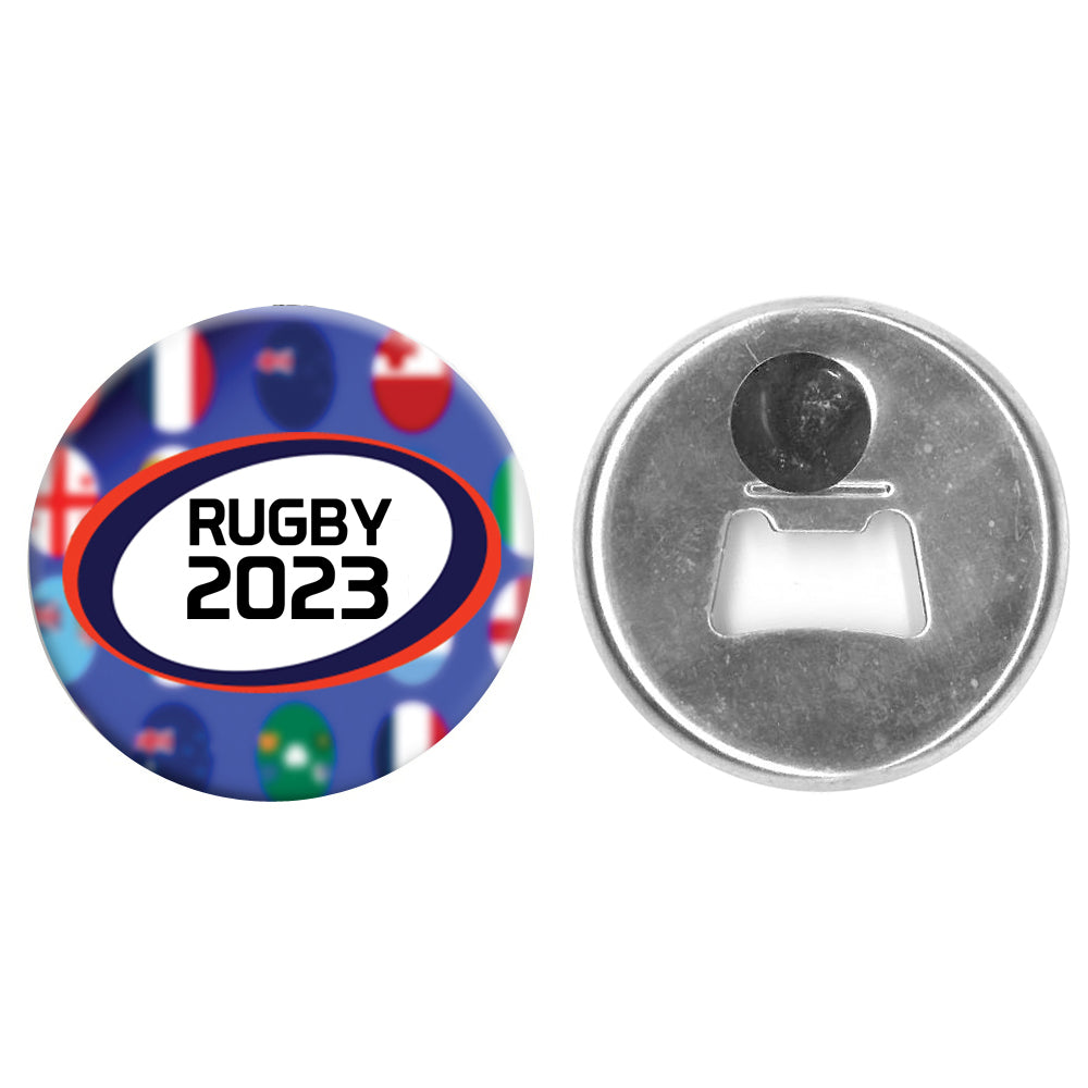 World Rugby 2023 Bottle Opener Magnet - 58mm - Each