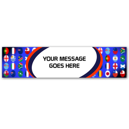 Rugby World Cup France 2023 Personalised Banner Decoration - 1.2m
