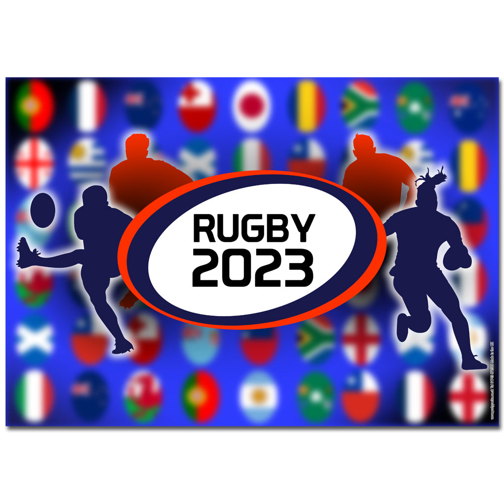 World Rugby 2023 Poster Decoration - A3 - Each