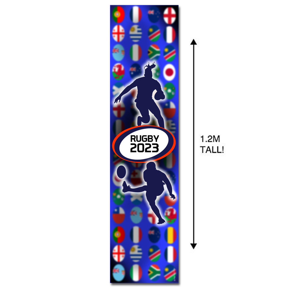 Rugby World Cup 2023 Portrait Banner Decoration - 1.2m