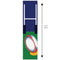 Rugby Ball and Post Portrait Banner - 30cm x 120cm