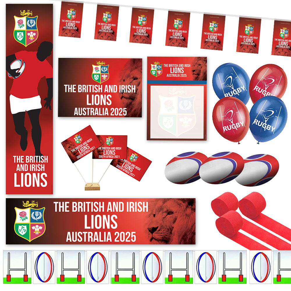 Lions Rugby Australia 2025 Decoration Party Pack