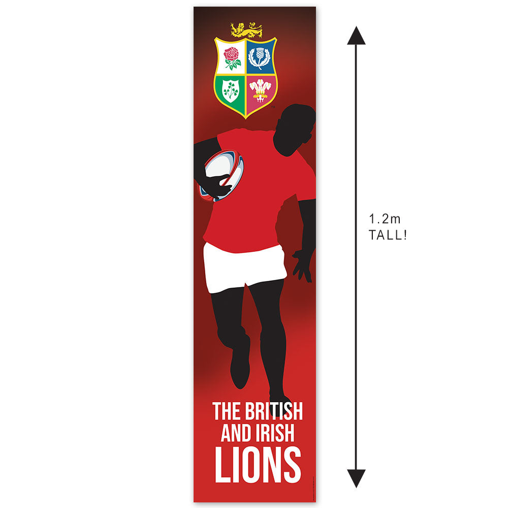 Lions Rugby Tour Silhouette Portrait Banner - 30cm x 120cm