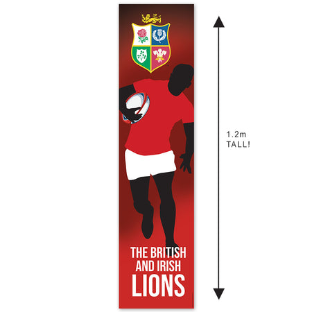 Lions Rugby Tour Silhouette Portrait Banner - 30cm x 120cm